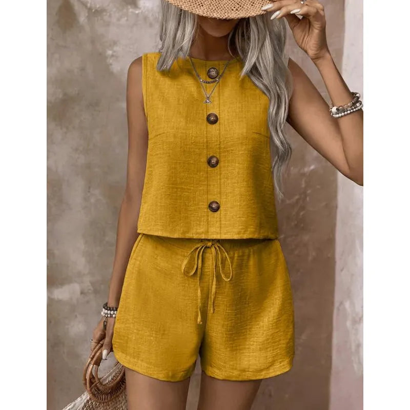 Abilene - Ensemble débardeur texturé et short