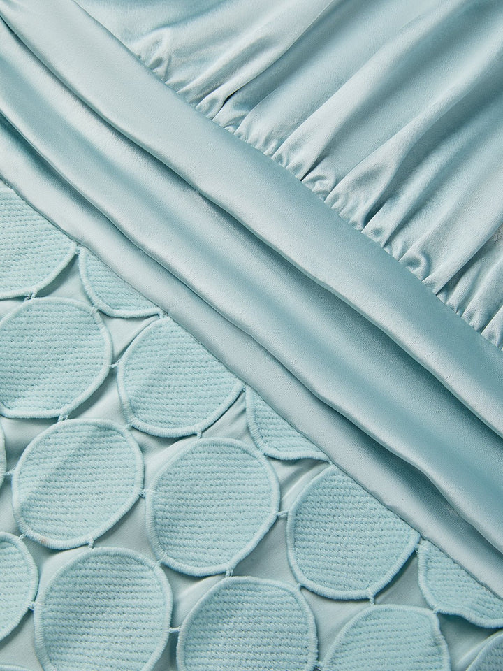 Amabel - Robe midi de luxe à encolure américaine