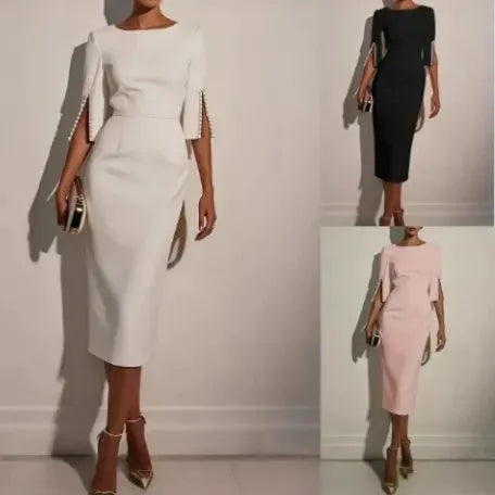 Anneliese - Robe fourreau extensible et douce