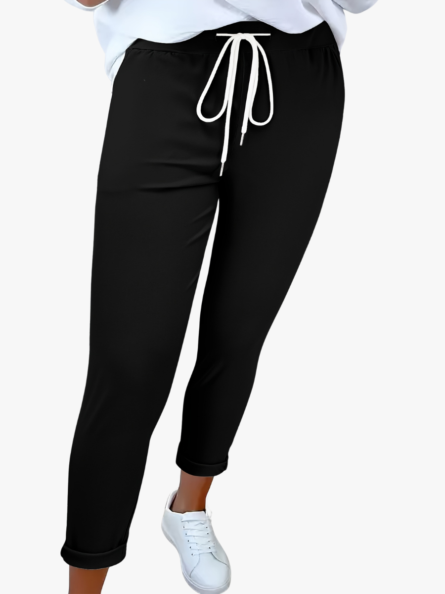 Tansy - Pantalon ajusté à taille coulissée