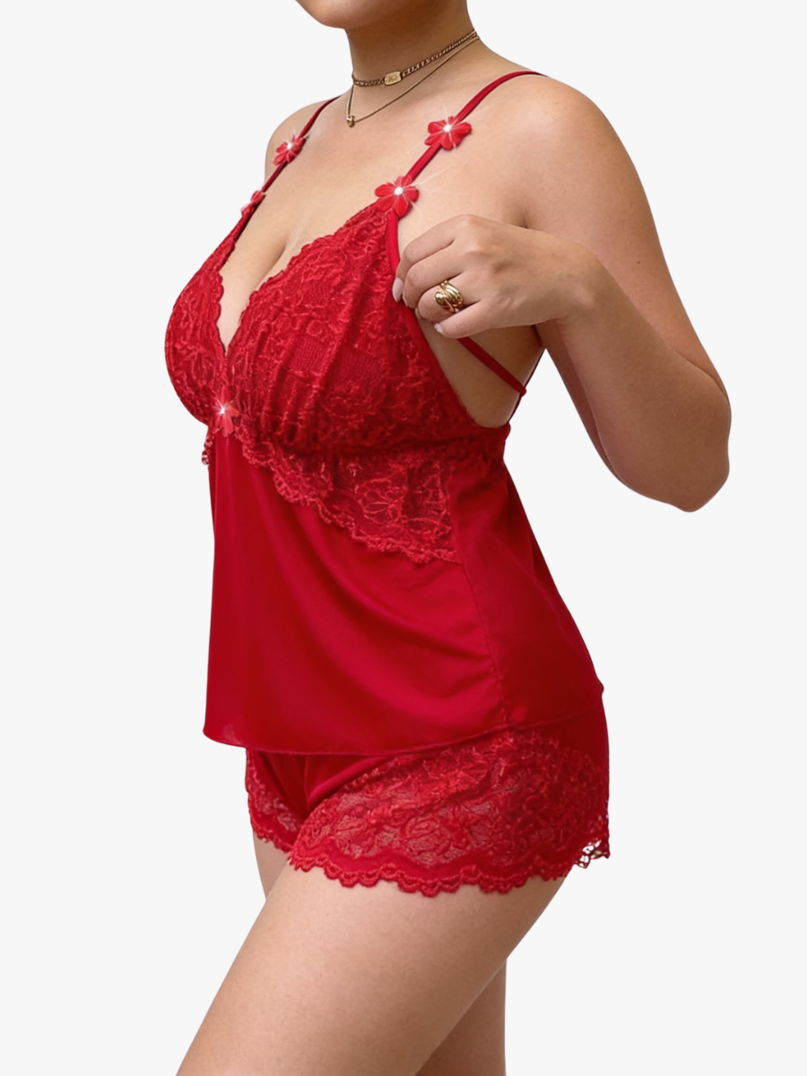Maelynn - Ensemble caraco et short de luxe