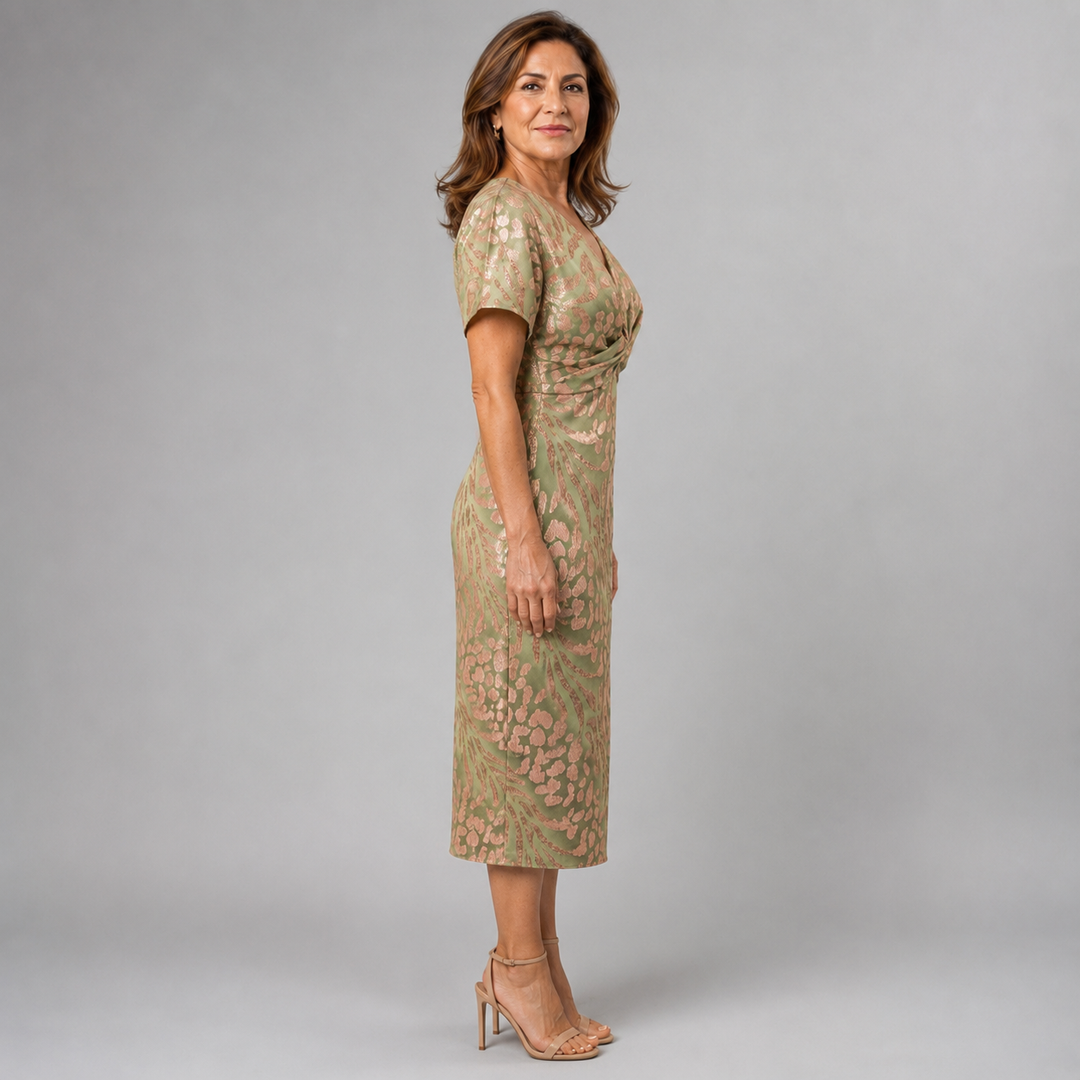 Bellisse - Robe midi texturée