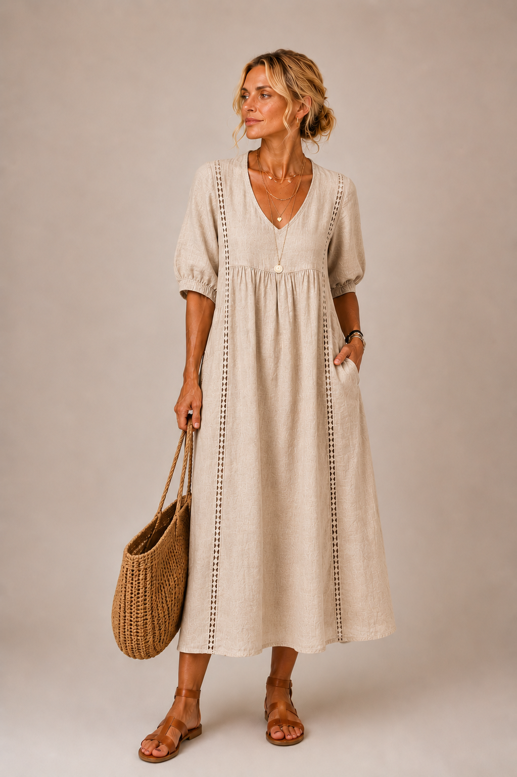 Caralyn - Robe midi légère