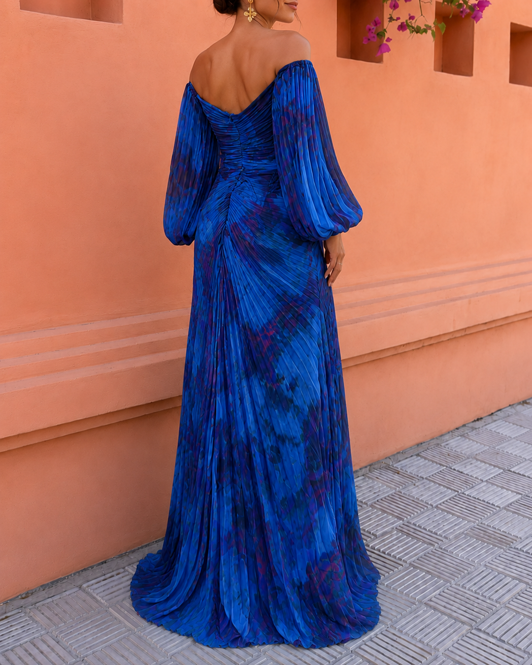 Avalora - Robe longue élégante à motif floral