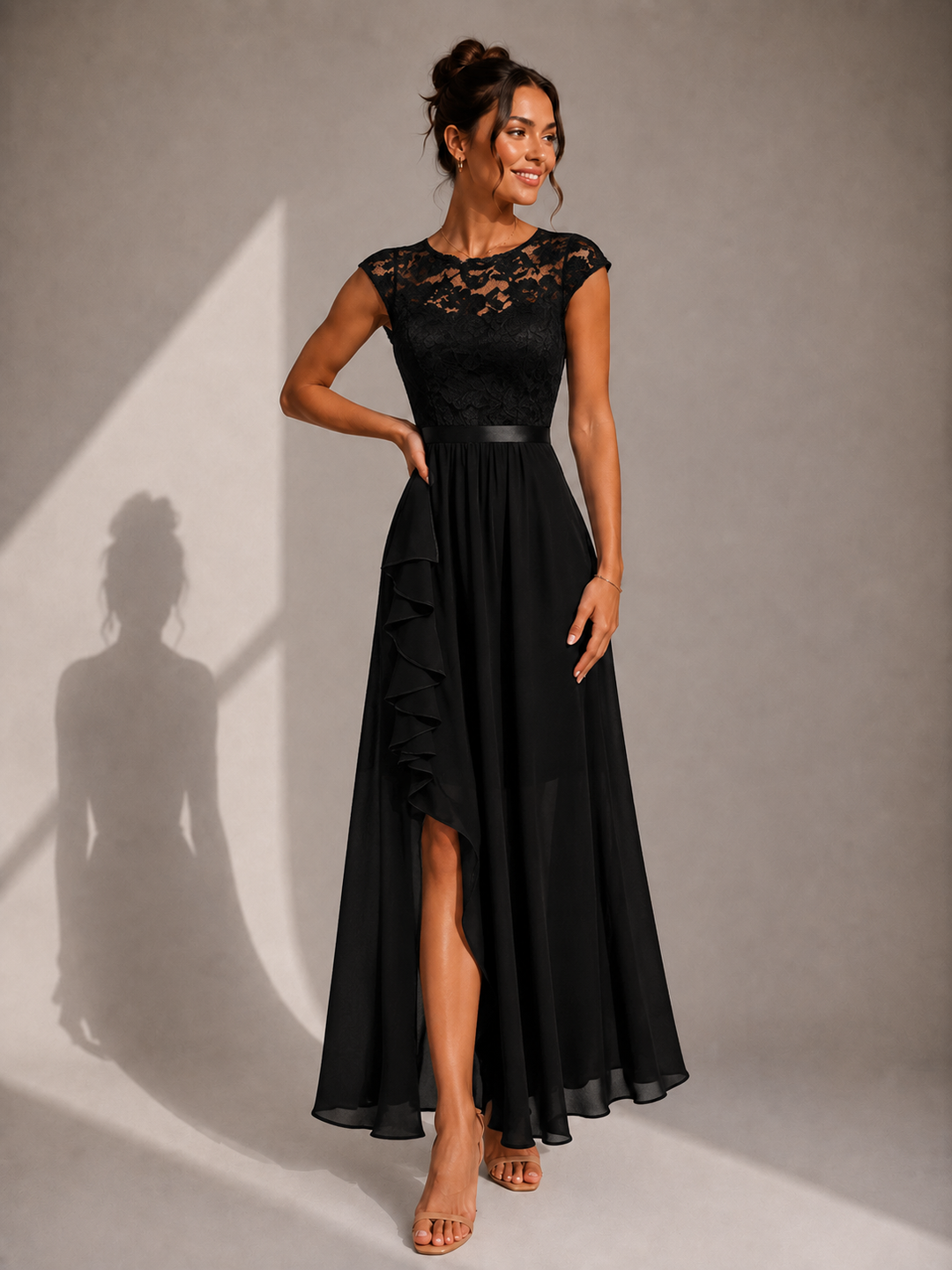 Winsome - Robe trapèze longue fluide