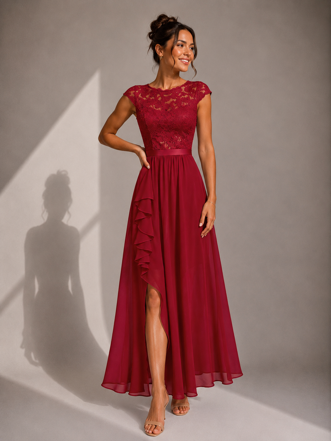 Winsome - Robe trapèze longue fluide