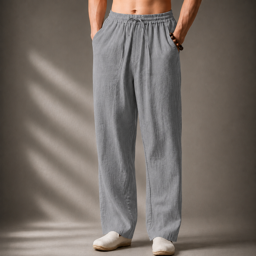 Auberon - Pantalon en lin décontracté