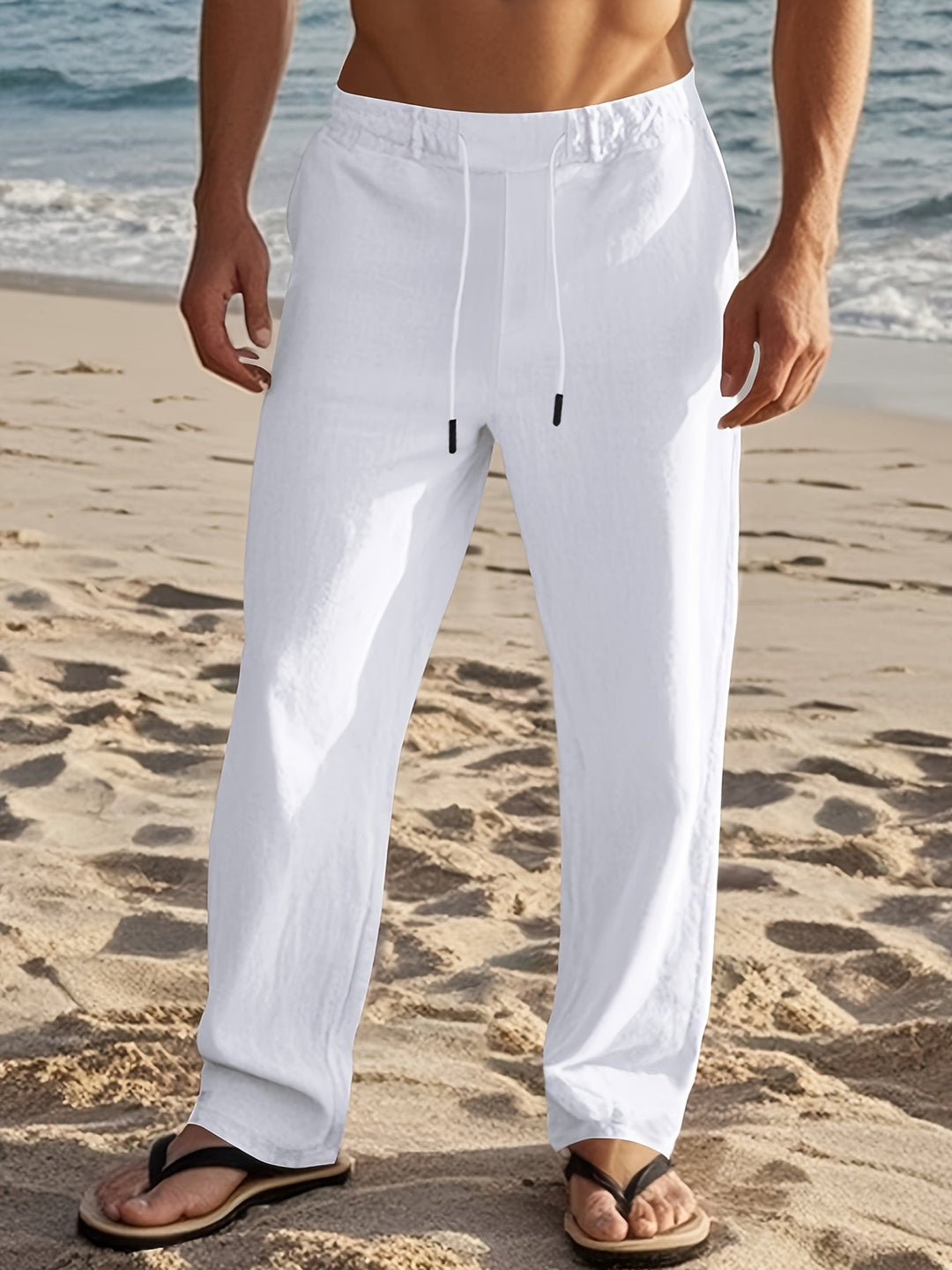 Wilfred - Pantalon en lin coupe décontractée