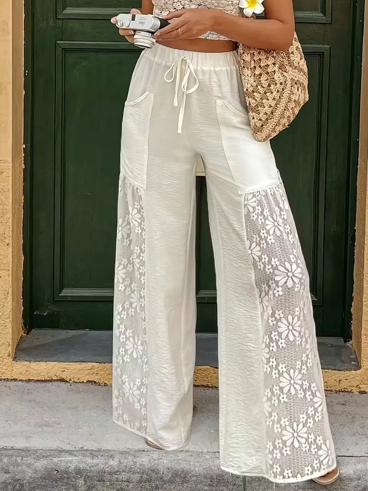 Carlotta - pantalon léger en dentelle