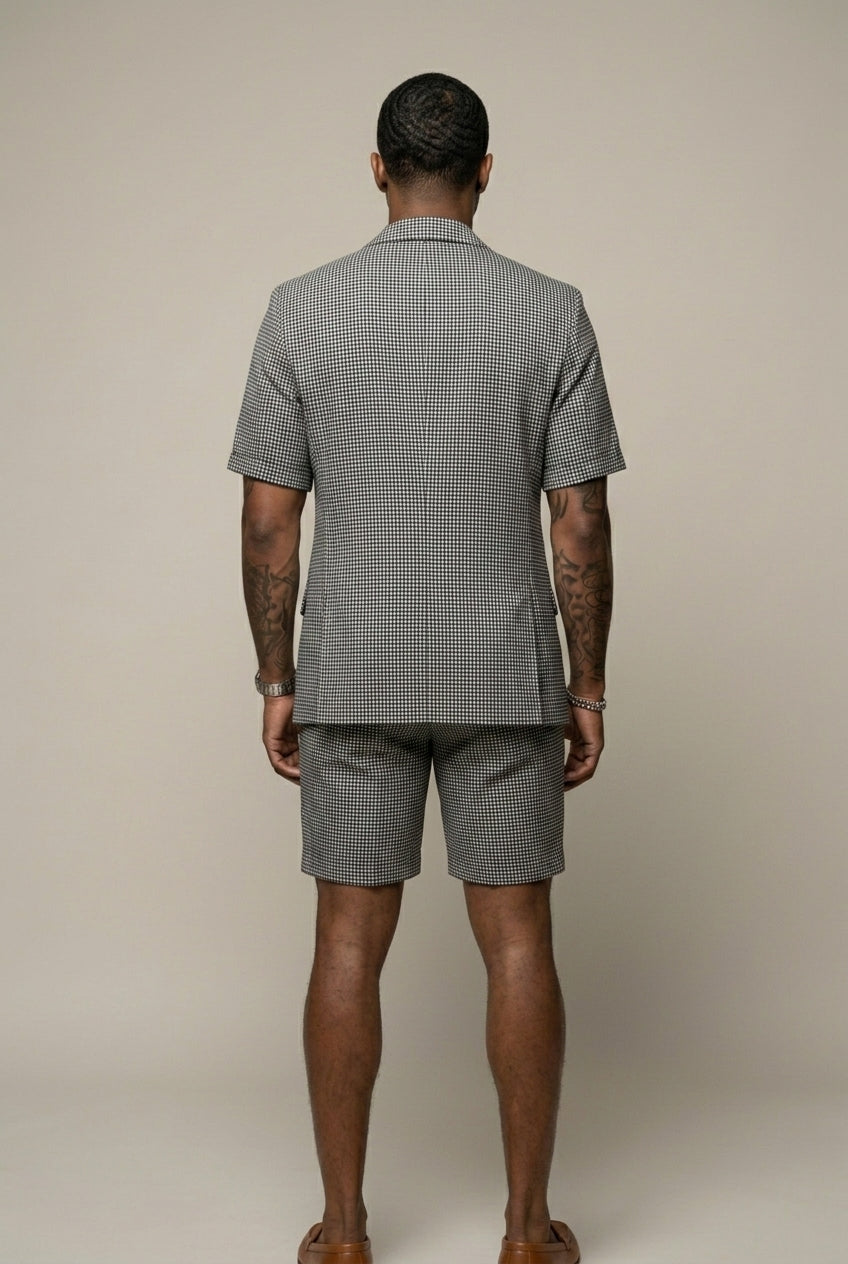Rufus - Tailleur-short à carreaux sur mesure