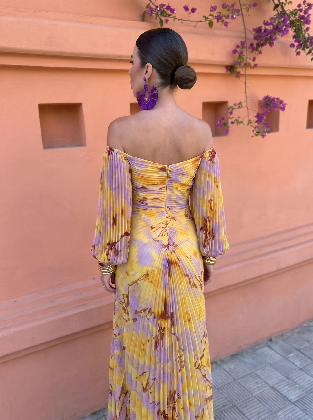 Avalora - Robe longue élégante à motif floral