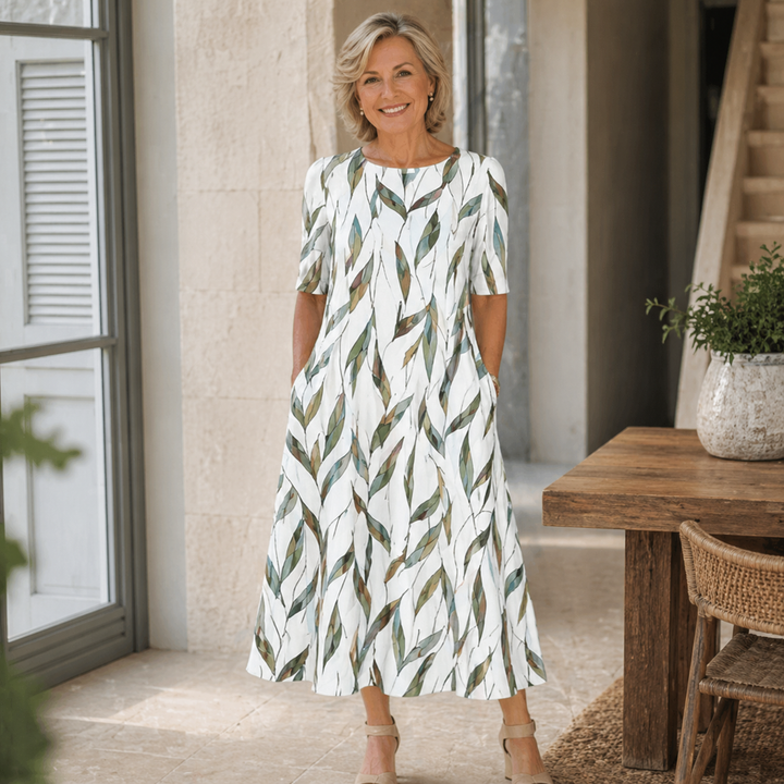 Seren - Robe midi trapèze au toucher doux