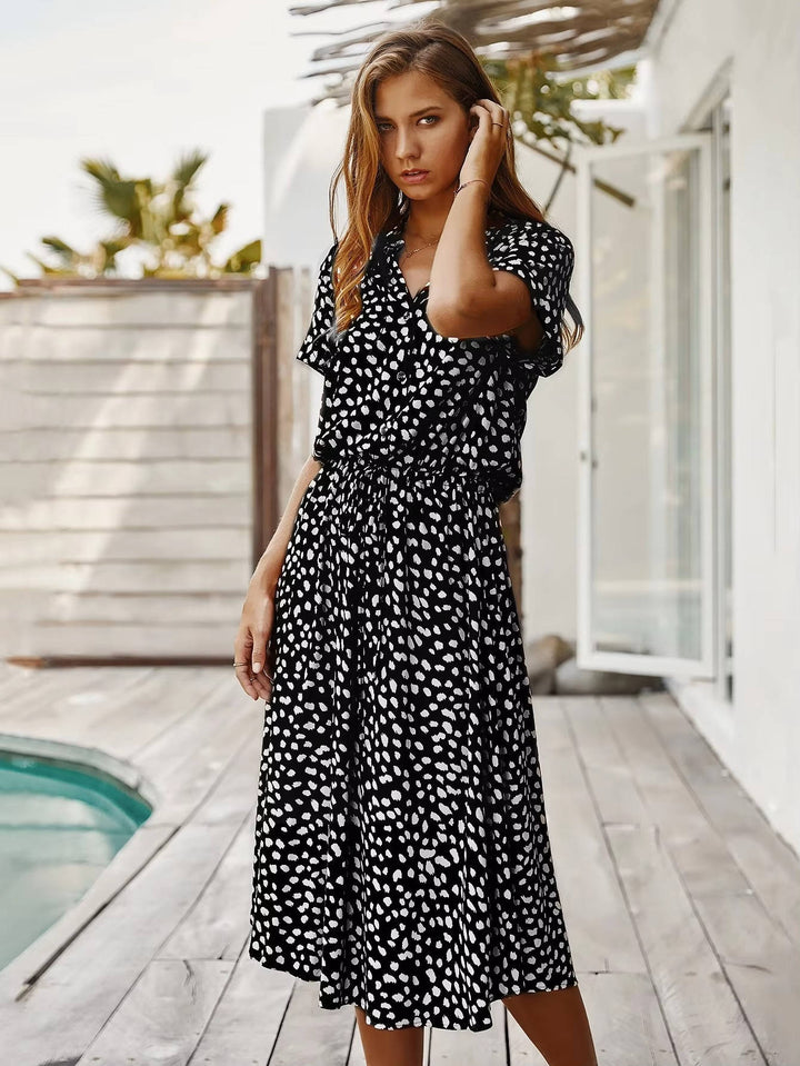 Novella - Robe midi décontractée à boutons sur le devant