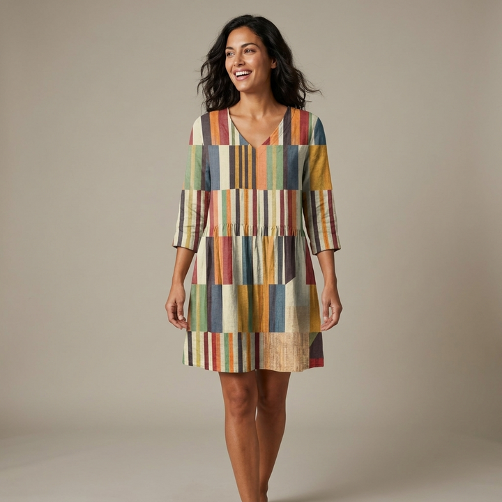 Vesperine - Blouse drapée à encolure en V