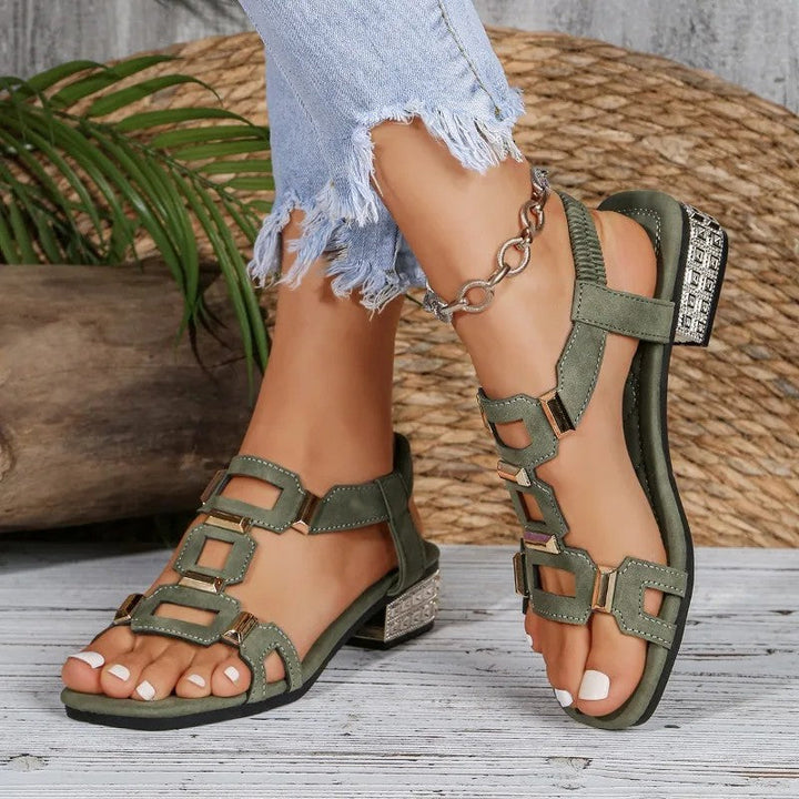 Jessalina - Ballerines slingback à talon raffinées