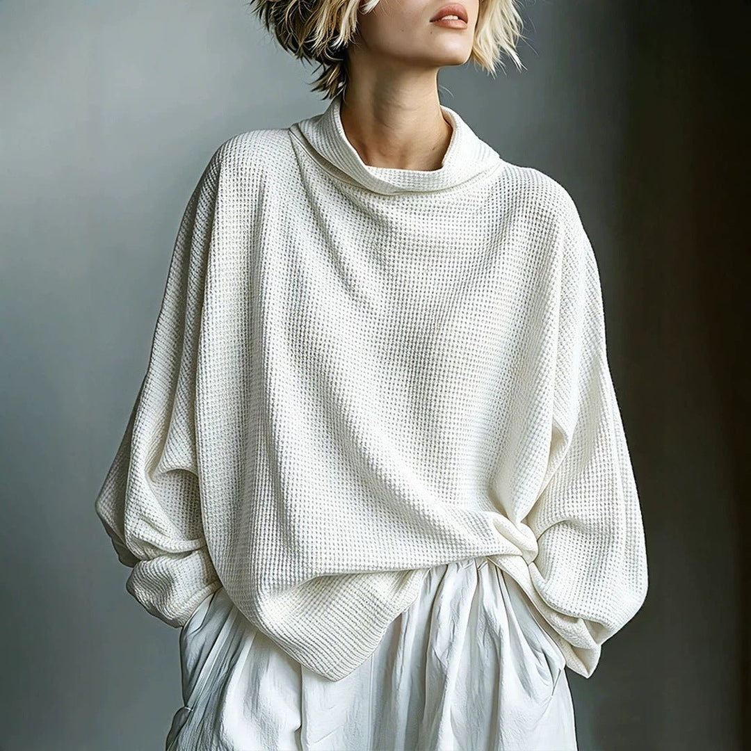 Aella - Top oversize à col montant texturé