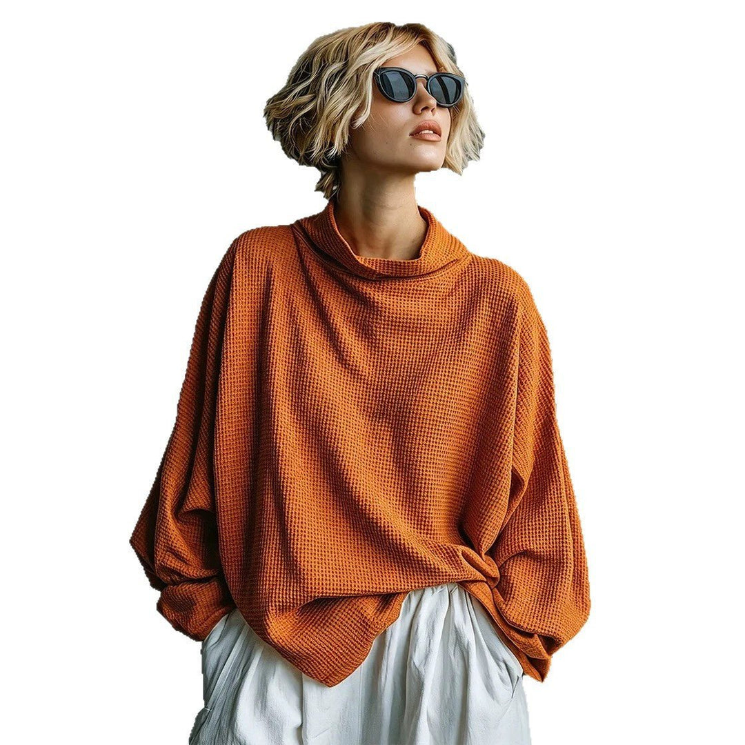 Aella - Top oversize à col montant texturé