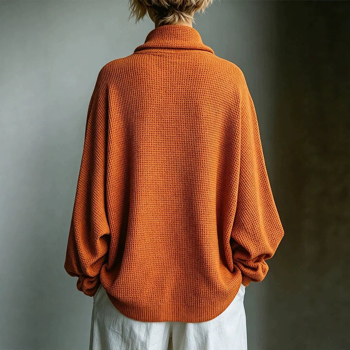 Aella - Top oversize à col montant texturé